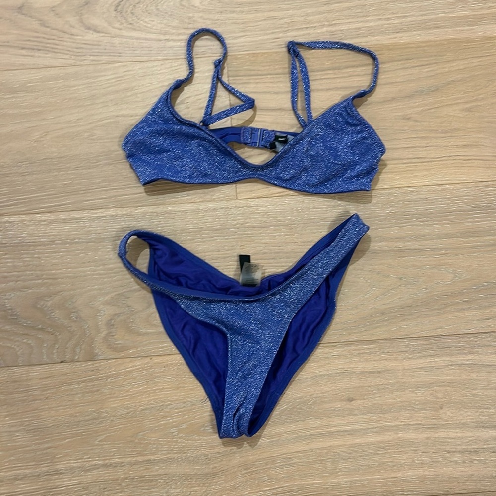 Triangl Maia navy sparkly bikini
